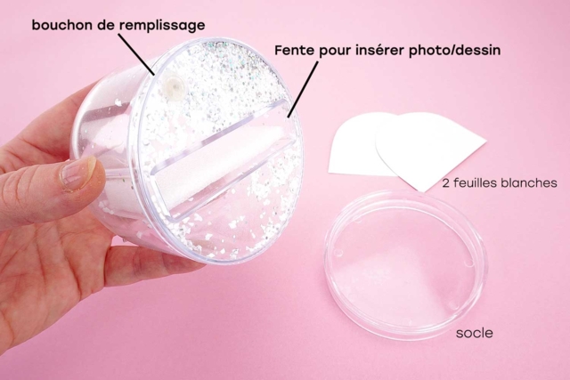 globe boule à neige plastique - Boule à neige, Cloche - 10doigts.fr