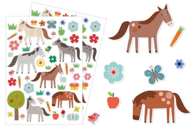 gommettes chevaux - Des gommettes animaux pour créer et apprendre dès la maternelle - 10doigts.fr