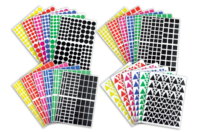 gommettes géométriques - Gommettes formes assorties : un univers pour créer sans limite - 10doigts.fr