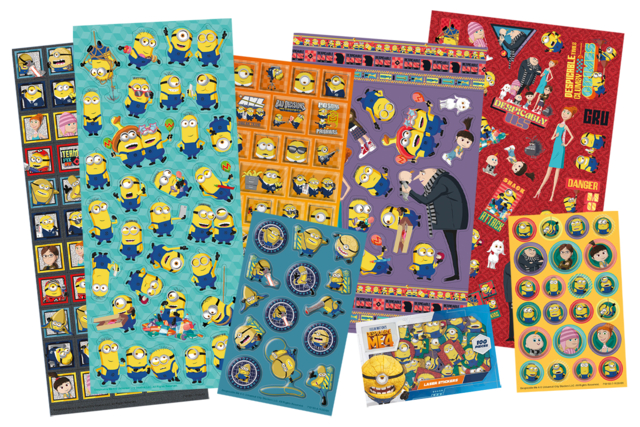 gommettes stickers enfants minions - Stickers fantaisies : personnalisez toutes vos créations - 10doigts.fr