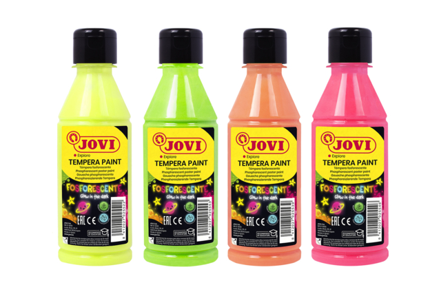 Gouache phosphorescente jovi - Peinture gouache à effets : de la magie et du relief pour vos créations - 10doigts.fr