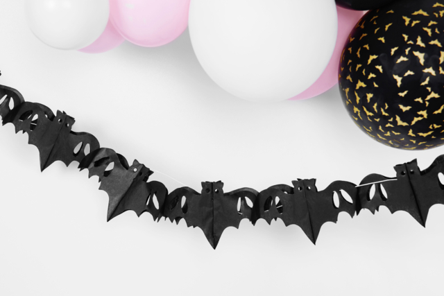guirlande halloween chauves souris - Ballons d'halloween - 10doigts.fr