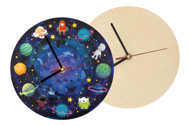 horloge en bois brut - Horloges à fabriquer - 10doigts.fr