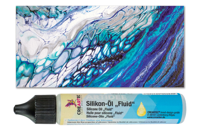 huile de silicone pouring medium fluide - Peinture marbling - 10doigts.fr