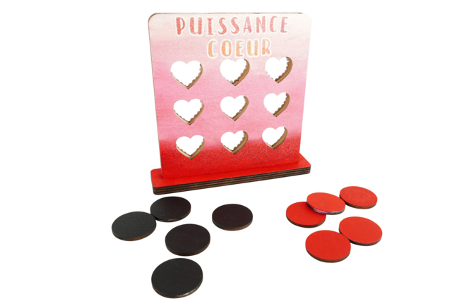jeux puissance 4 en bois - Jeux et Jouets en bois - 10doigts.fr