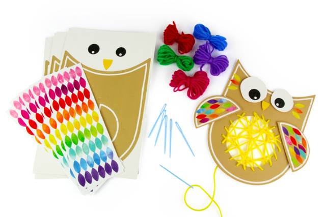 kit créatif hiboux - Kits créatifs Automne - 10doigts.fr