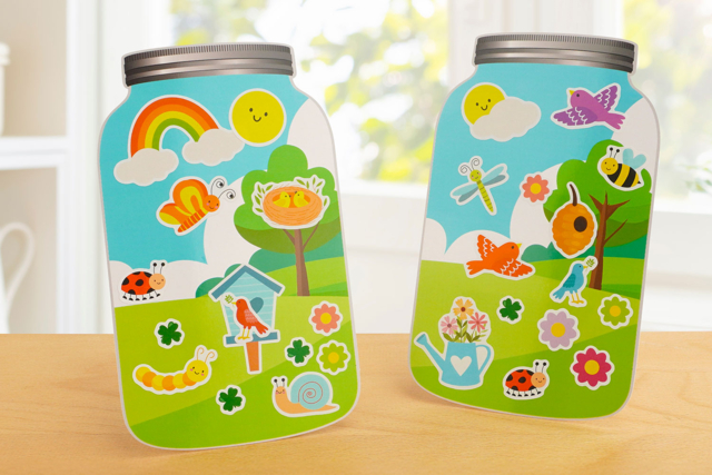 Kit de 4 mini mondes  "Printemps" - Kits animaux et nature : créez votre propre univers sauvage - 10doigts.fr