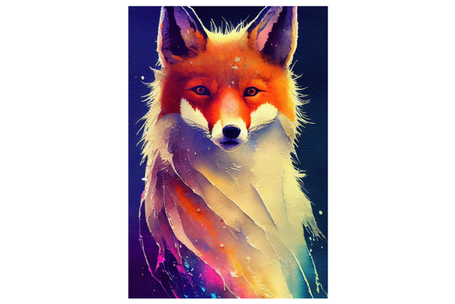 Kit diamond painting, Renard - Diamond Painting : Kit complet - 10doigts.fr