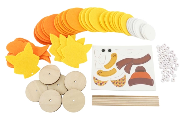 kit feutrine renards - Kits créatifs Automne - 10doigts.fr
