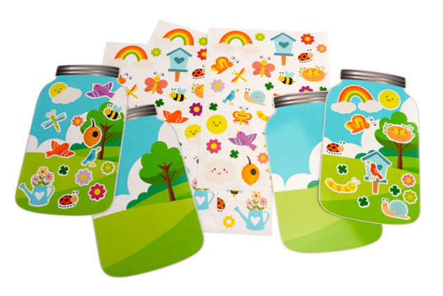 kit gommettes mini monde printemps - Kits animaux et nature : créez votre propre univers sauvage - 10doigts.fr