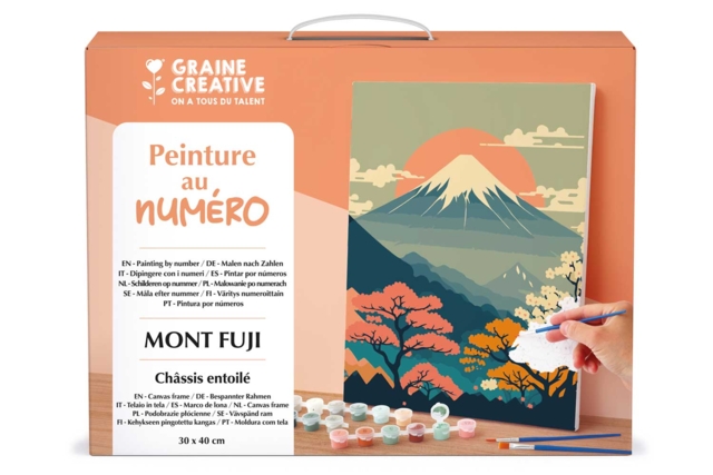 kit Peinture au numero - Mont Fuji - Peinture aux numéros : découvrez l'art du tableau numéroté pour tous - 10doigts.fr