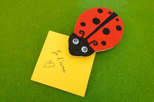 Kit Pense-Bête Coccinelle rouge - Blocs notes - 10doigts.fr