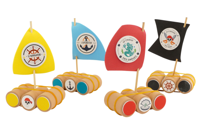 Kit petits bateaux qui flottent  - Kits clés en main - 10doigts.fr