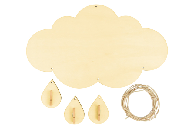 kit porte photo nuage - Kits et activités en bois - 10doigts.fr