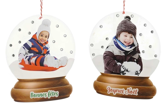 Kit suspensions boule à neige - 6 boules - Kits créatifs de Noël pour les enfants - 10doigts.fr