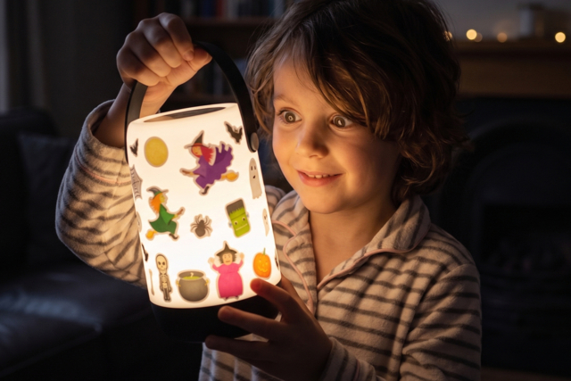 lanterne halloween - Articles lumineux, guirlandes et bougies LED - 10doigts.fr