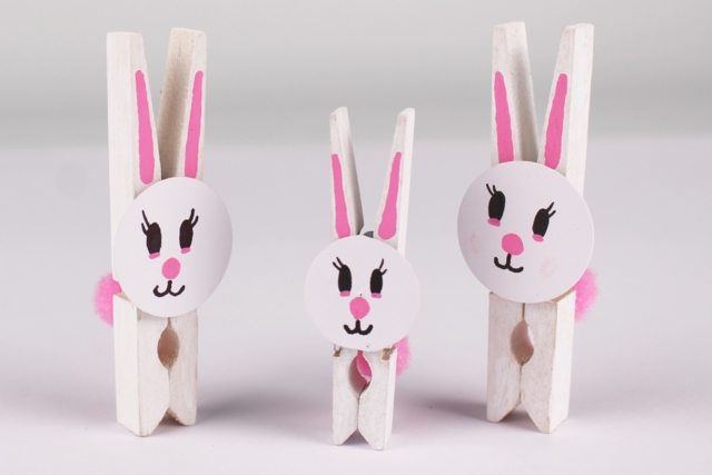 Lapin pince à linge - Perforatrices fantaisies - 10doigts.fr