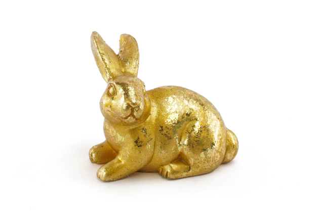 lapin polyrésine - Accessoires décoratifs de Pâques - 10doigts.fr