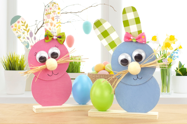 Lapins de Pâques - Oeufs de Pâques créatif - 10doigts.fr