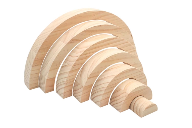 large arc en ciel en bois - Jeux et Jouets en bois - 10doigts.fr