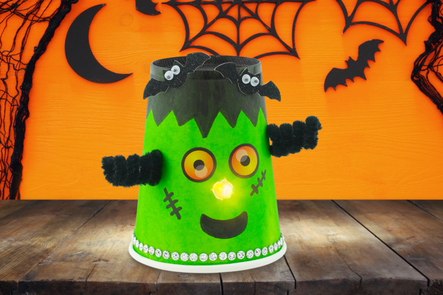 Le monstre mignon de Frankenstein - Gommettes Halloween - 10doigts.fr
