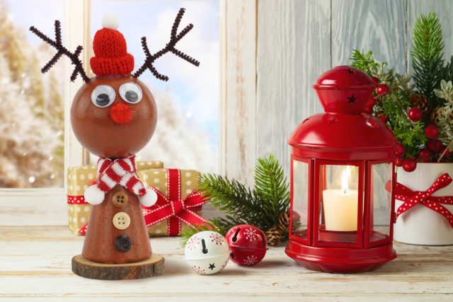 Le renne du père Noël - Formes à décorer - Polystyrène - 10doigts.fr