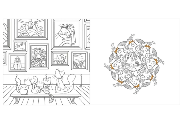Livre de coloriages géant chats - Livres de coloriage et dessins : pour apprendre et s'évader - 10doigts.fr
