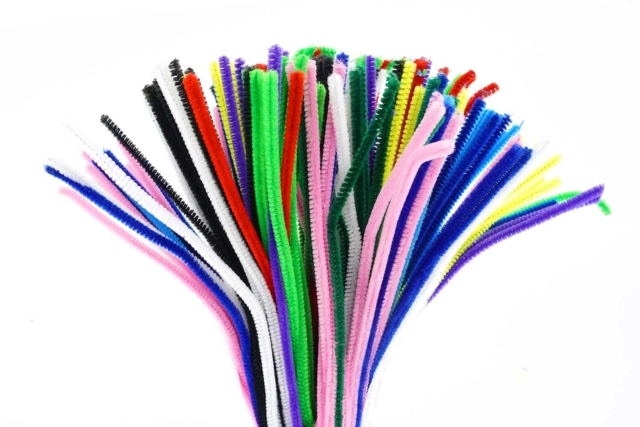 longues chenilles colorées - Chenilles, cure-pipe - 10doigts.fr