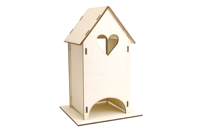 Maison à thé en bois à monter  - Objets bois pour la cuisine - 10doigts.fr