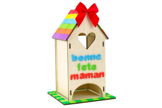 maison sachets de thé maman - Gommettes Alphabet, messages - 10doigts.fr