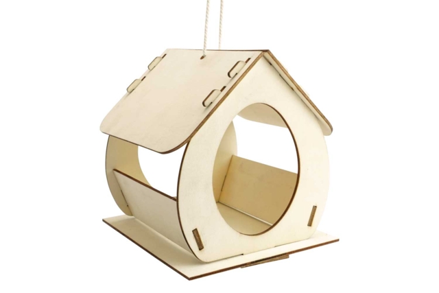 Maisonnette en bois à monter à l'unité - Nichoirs, mangeoires en bois - 10doigts.fr