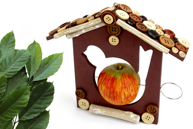 Mangeoire pour oiseaux - Nichoirs, mangeoires en bois - 10doigts.fr