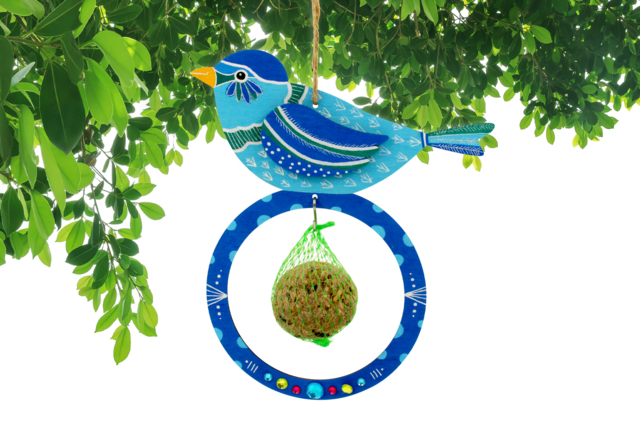 mangeoire pour oiseaux enfants jardin - Nichoirs, mangeoires en bois - 10doigts.fr
