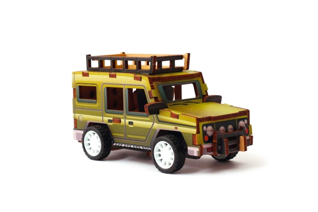 Maquette véhicule voiture 4 x 4 - Maquettes en bois - 10doigts.fr