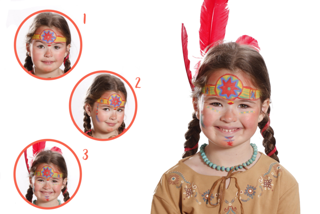 maquillage indienne - Maquillage créatif pour enfants - 10doigts.fr