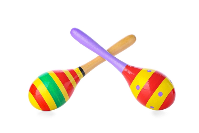maracas peinture - Instruments en bois - 10doigts.fr