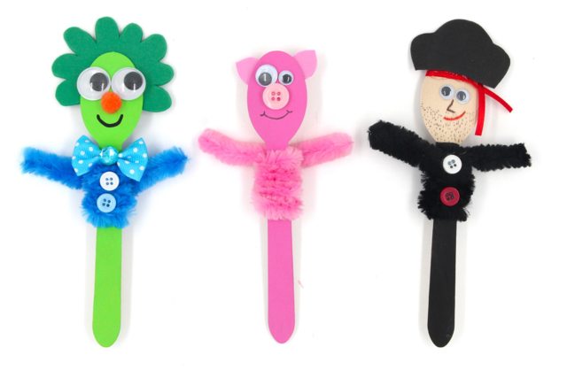 marionnettes bois - Objets bois pour la cuisine - 10doigts.fr