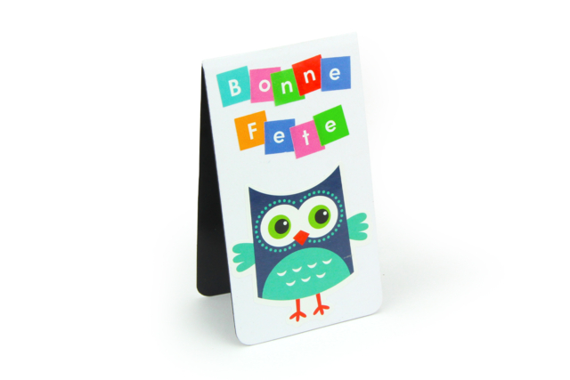 marque page hiboux coloré - Des gommettes animaux pour créer et apprendre dès la maternelle - 10doigts.fr