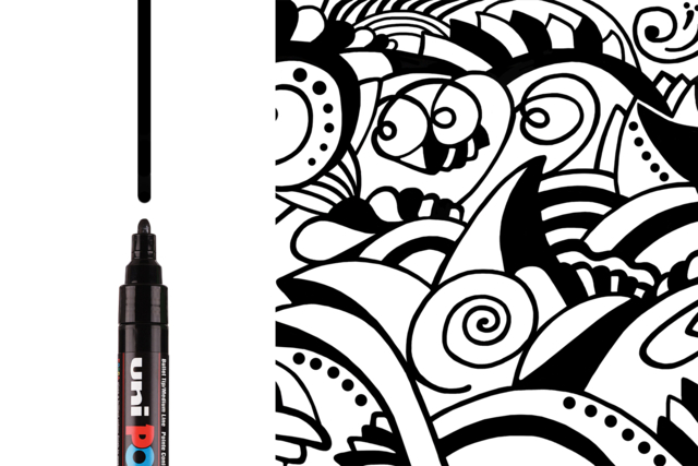 marqueur noir posca - Marqueurs POSCA : la référence mondiale de la peinture nomade - 10doigts.fr