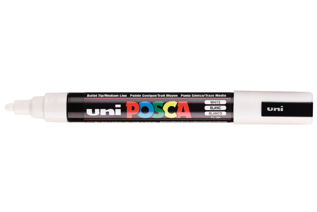 Marqueur Posca blanc PC5M gratuit - Marqueurs POSCA : la référence mondiale de la peinture nomade - 10doigts.fr