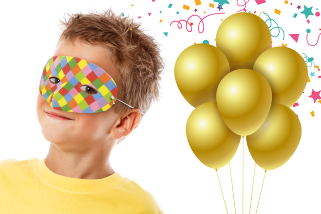 Masque Arlequin - Masques créatifs enfants - 10doigts.fr