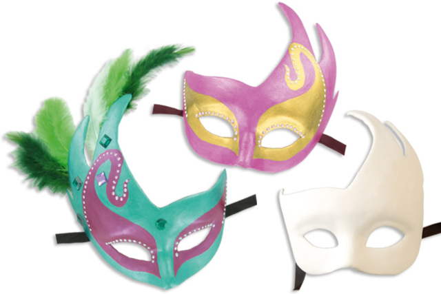 Masque Vénitien plume - Masques créatifs enfants - 10doigts.fr