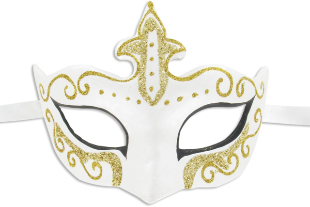 Masque Vénitien couronne paillettes - Masques de Carnaval - 10doigts.fr