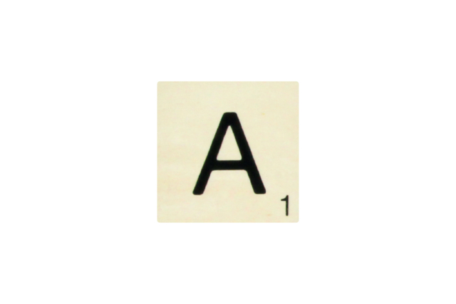 Maxi lettre de scrabble A - Lettres en bois - 10doigts.fr