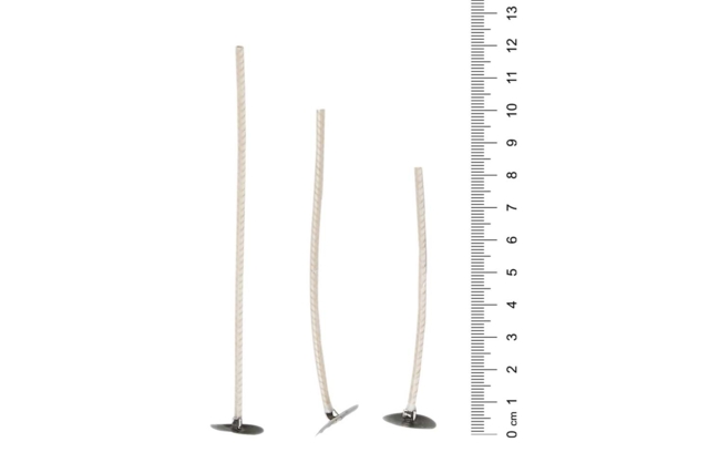 mèches avec socle métal - Mèches et Accessoires Bougies - 10doigts.fr