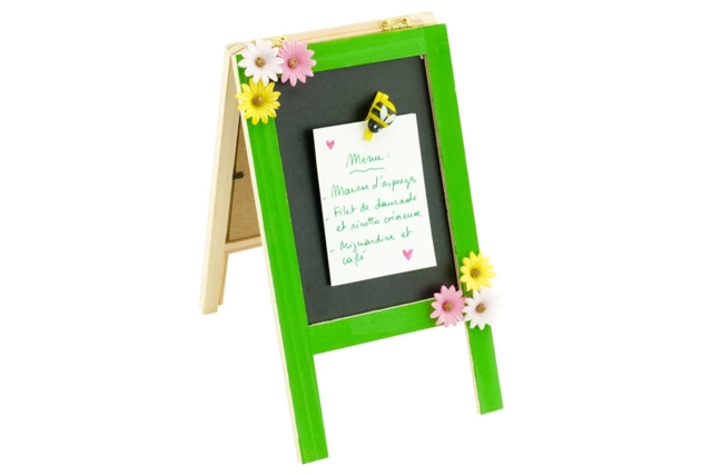 Mémo Déco à Personnaliser - Ardoises en bois - 10doigts.fr