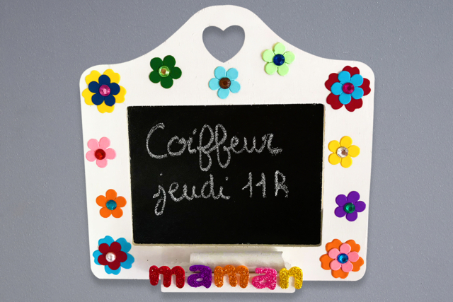 Mémo pour la fête des mères - Ardoises en bois - 10doigts.fr