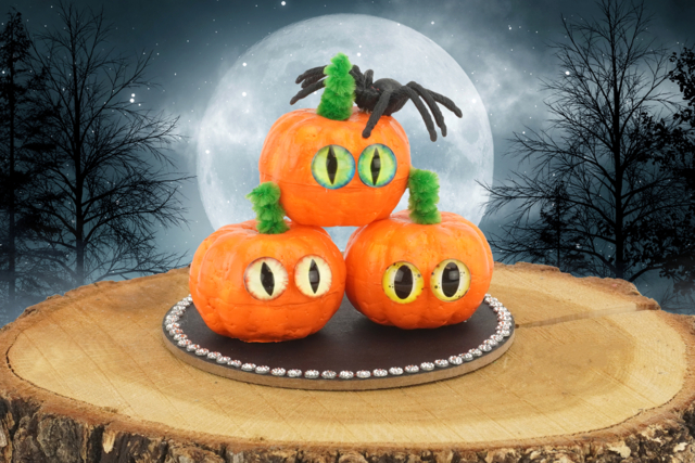Mini citrouilles d'Halloween - Supports d'Halloween à décorer - 10doigts.fr