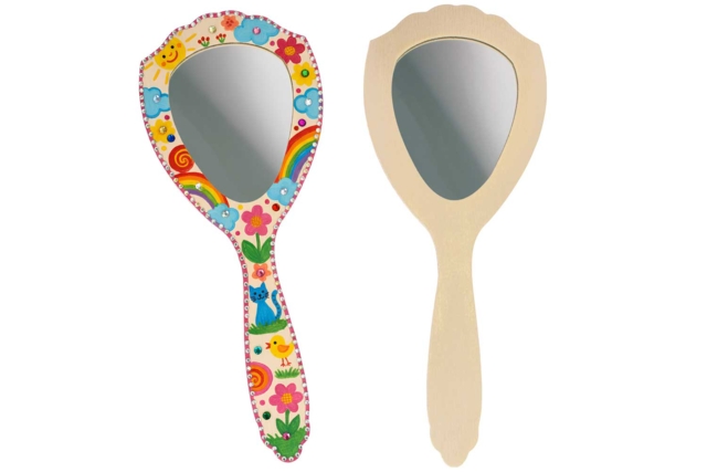 miroir peinture enfant - Miroirs à décorer - 10doigts.fr