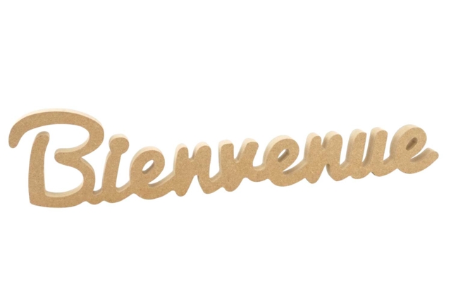 mot bienvenue en bois déco - Objets bois pour la maison - 10doigts.fr